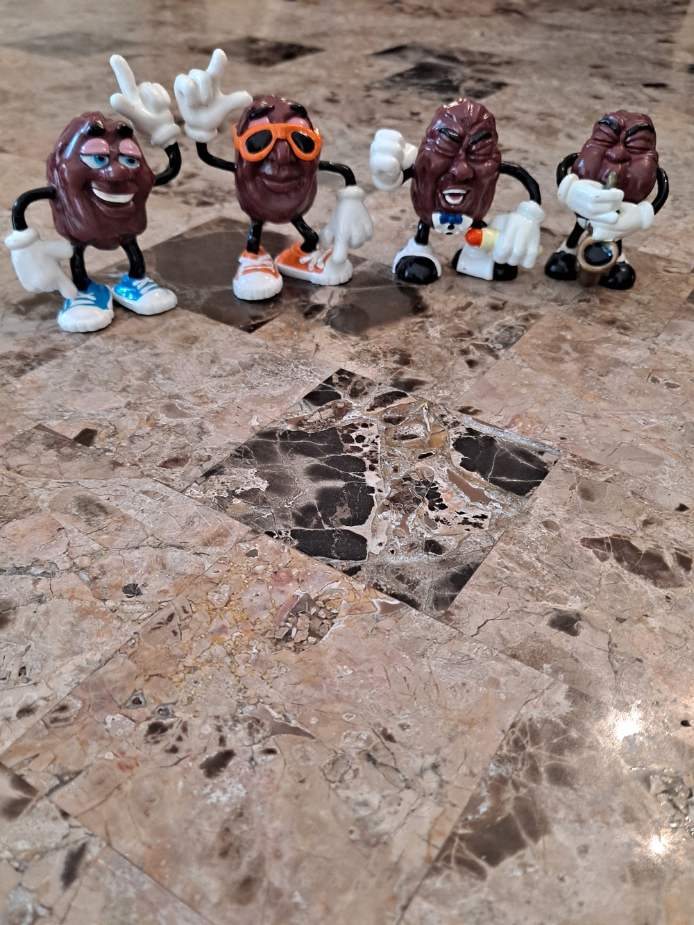 Vintage California Raisins PVC Figures 1980s Lot of 4